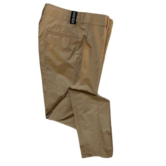 KENZO Men's Pale Camel Cigarette Cotton Pants Size 28 US (44 Euro) NWT $370 - Picture 6 of 10